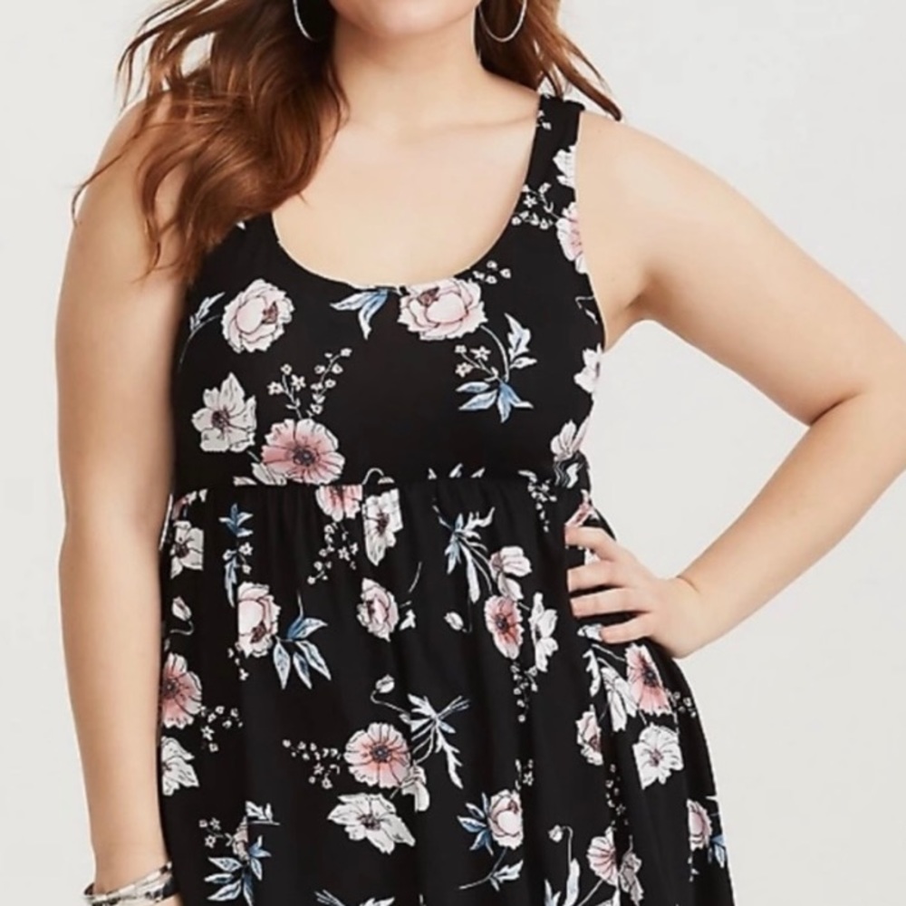 Torrid babydoll tank size 1x